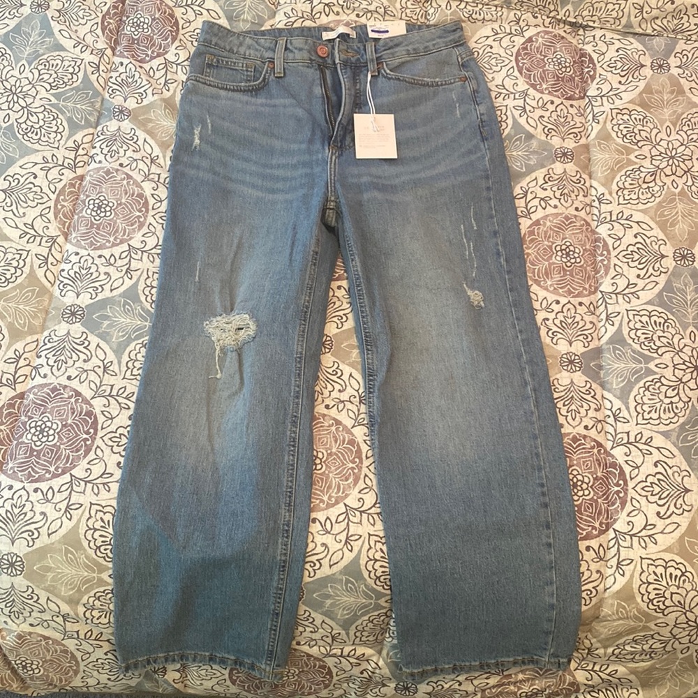Lauren Conrad Super High Rose Crop Jeans Size 8